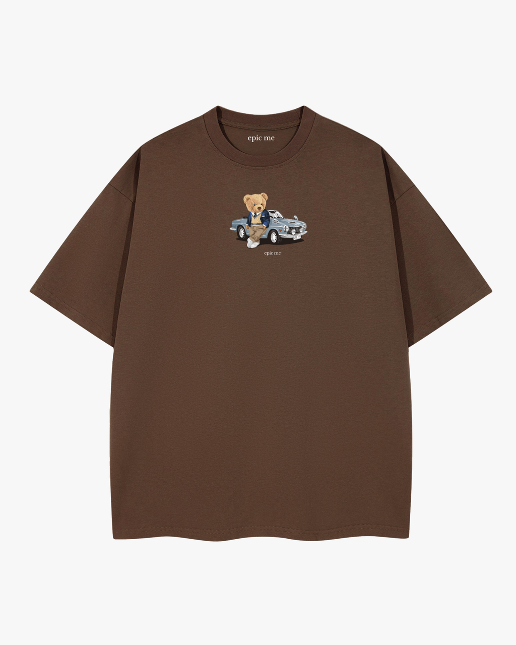 Camiseta Corte Cuadrado Bear Marrón - Epic me