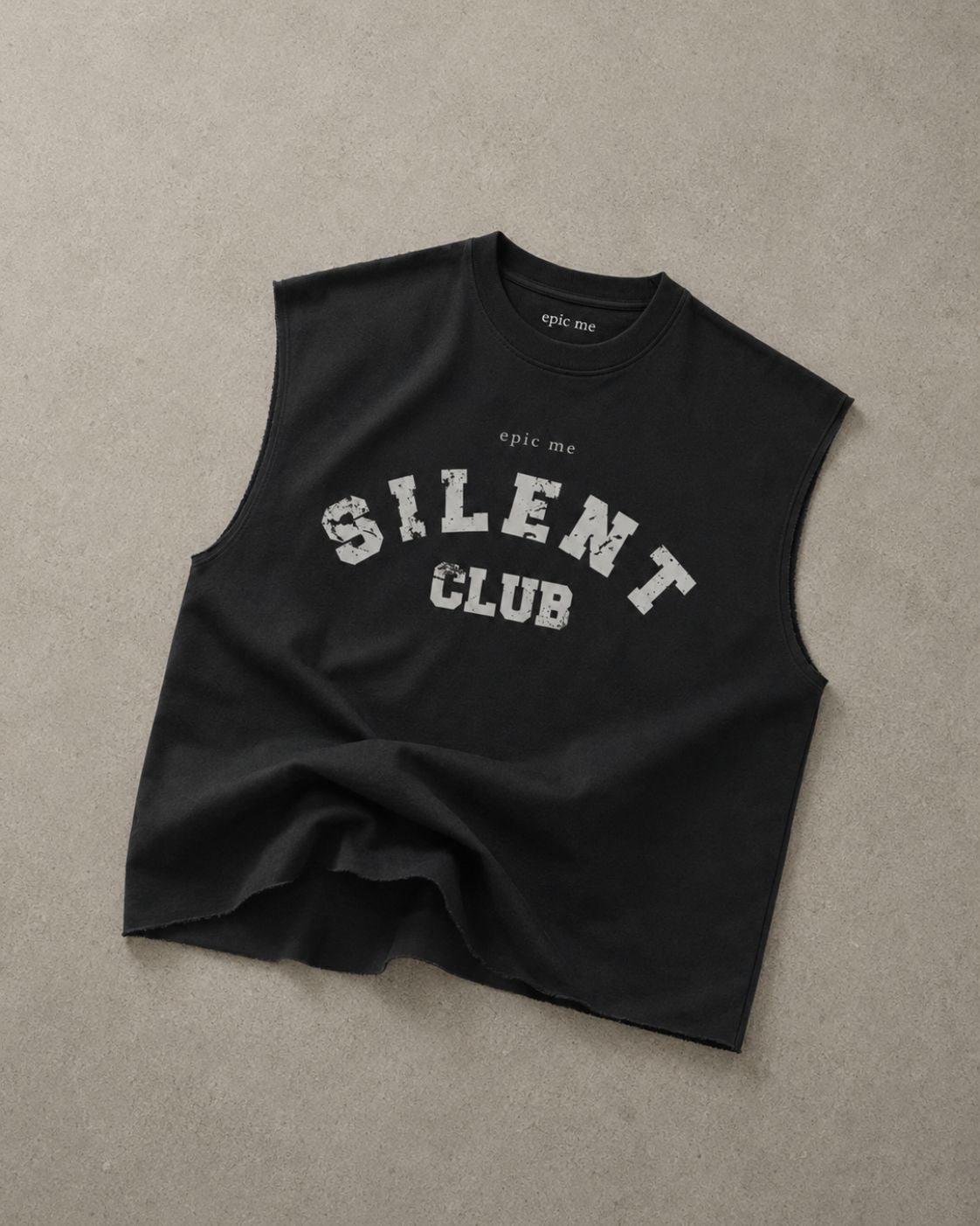 Camiseta sin mangas Silent Club Negra