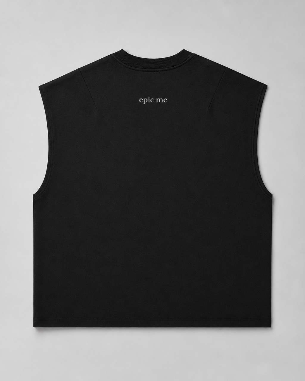 Camiseta sin mangas negra Love Pride con corte cuadrado y algodón 100%