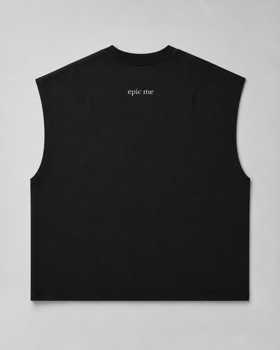 Camiseta sin mangas negra Love Pride con corte cuadrado y algodón 100%