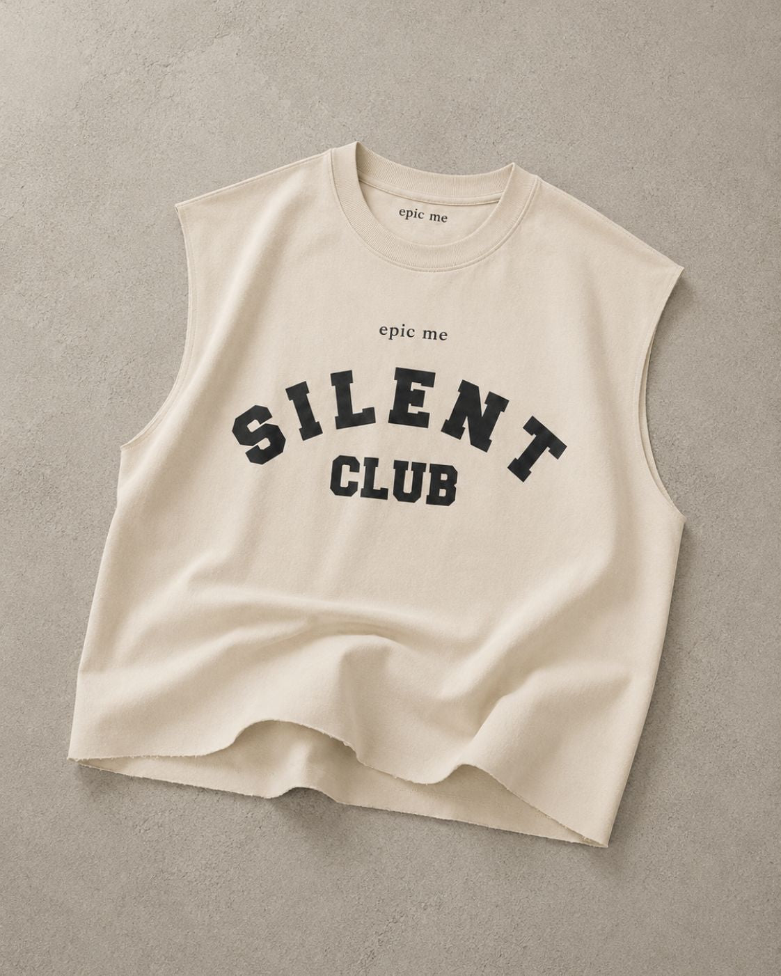 Camiseta sin mangas Silent Club Beige