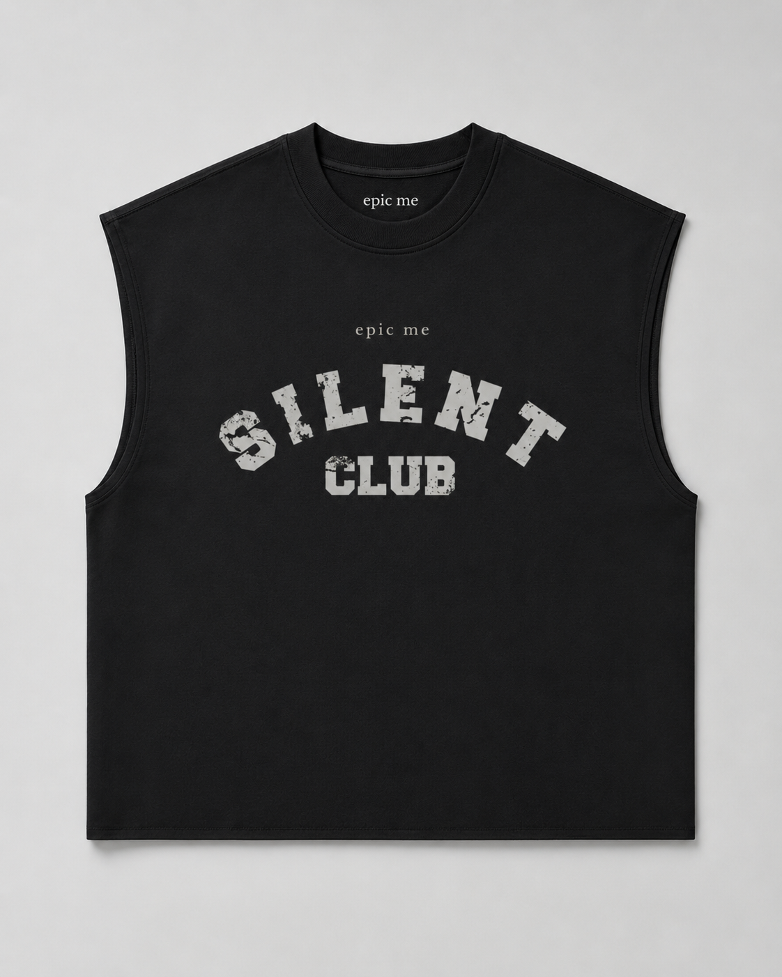 Camiseta sin mangas Silent Club Negra