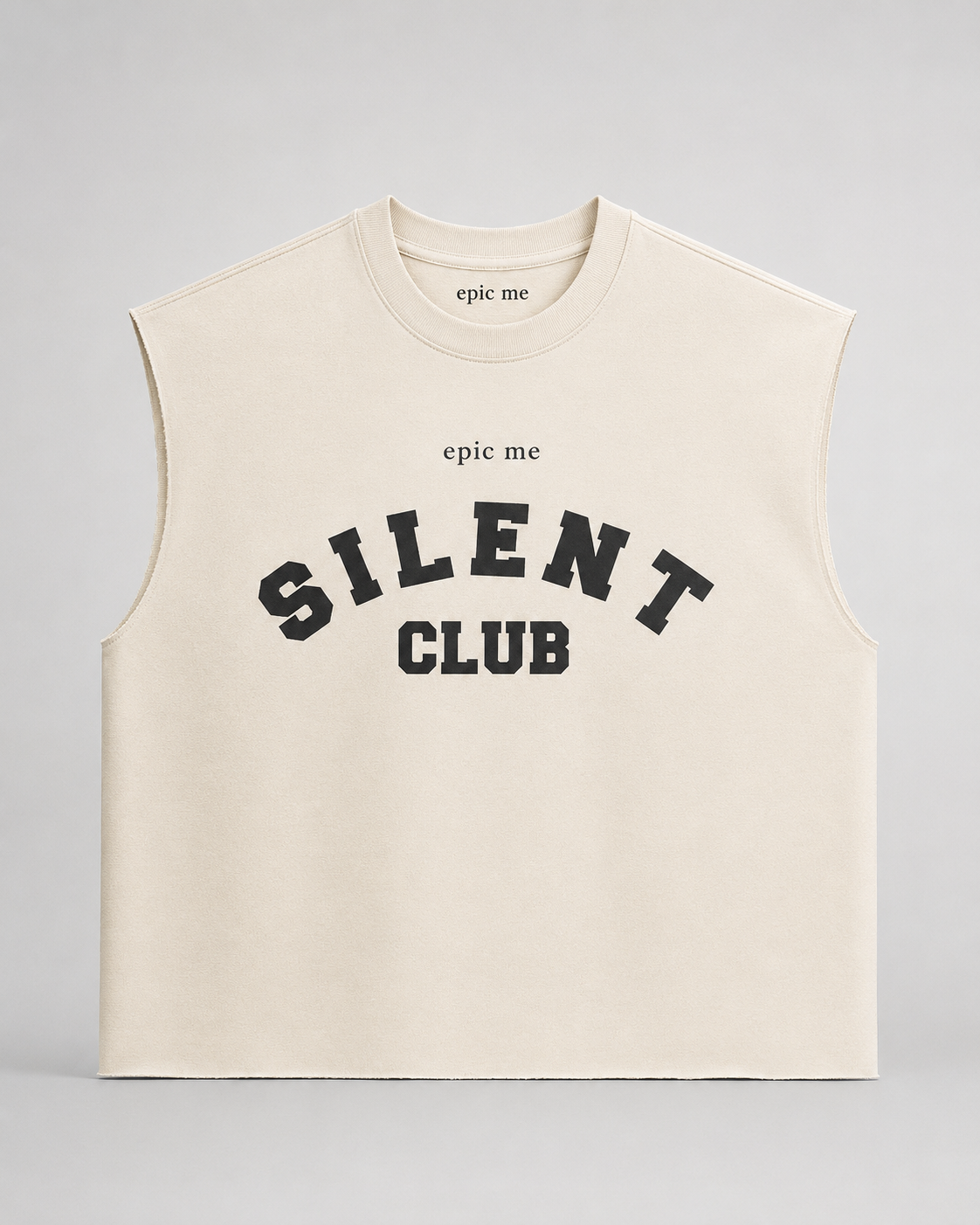 Camiseta sin mangas Silent Club Beige