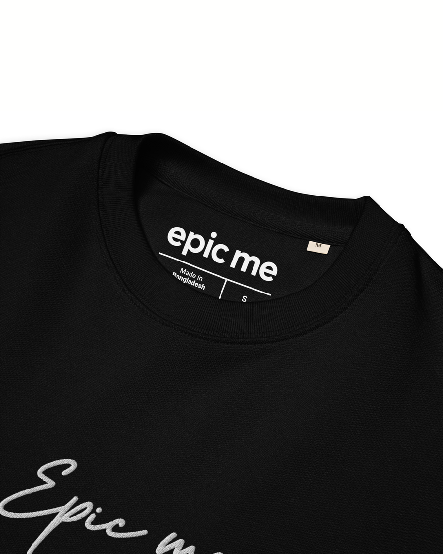 Sudadera Sin Capucha Negra Epic Me
