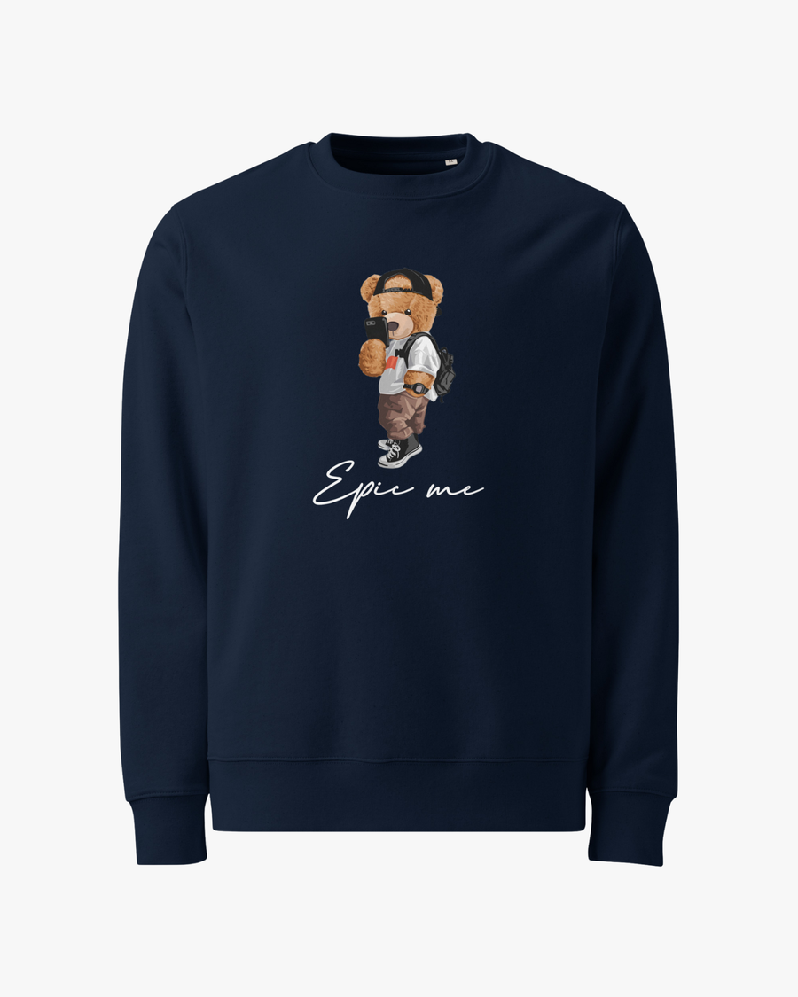 Sudadera Sin Capucha Azul Marino Epic Me Bear