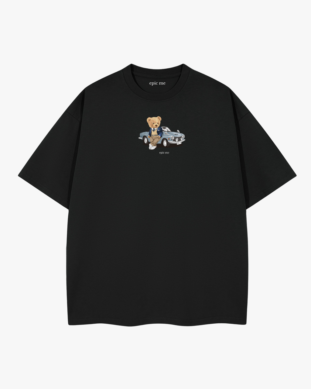 Camiseta Corte Cuadrado Bear Negra - Epic me