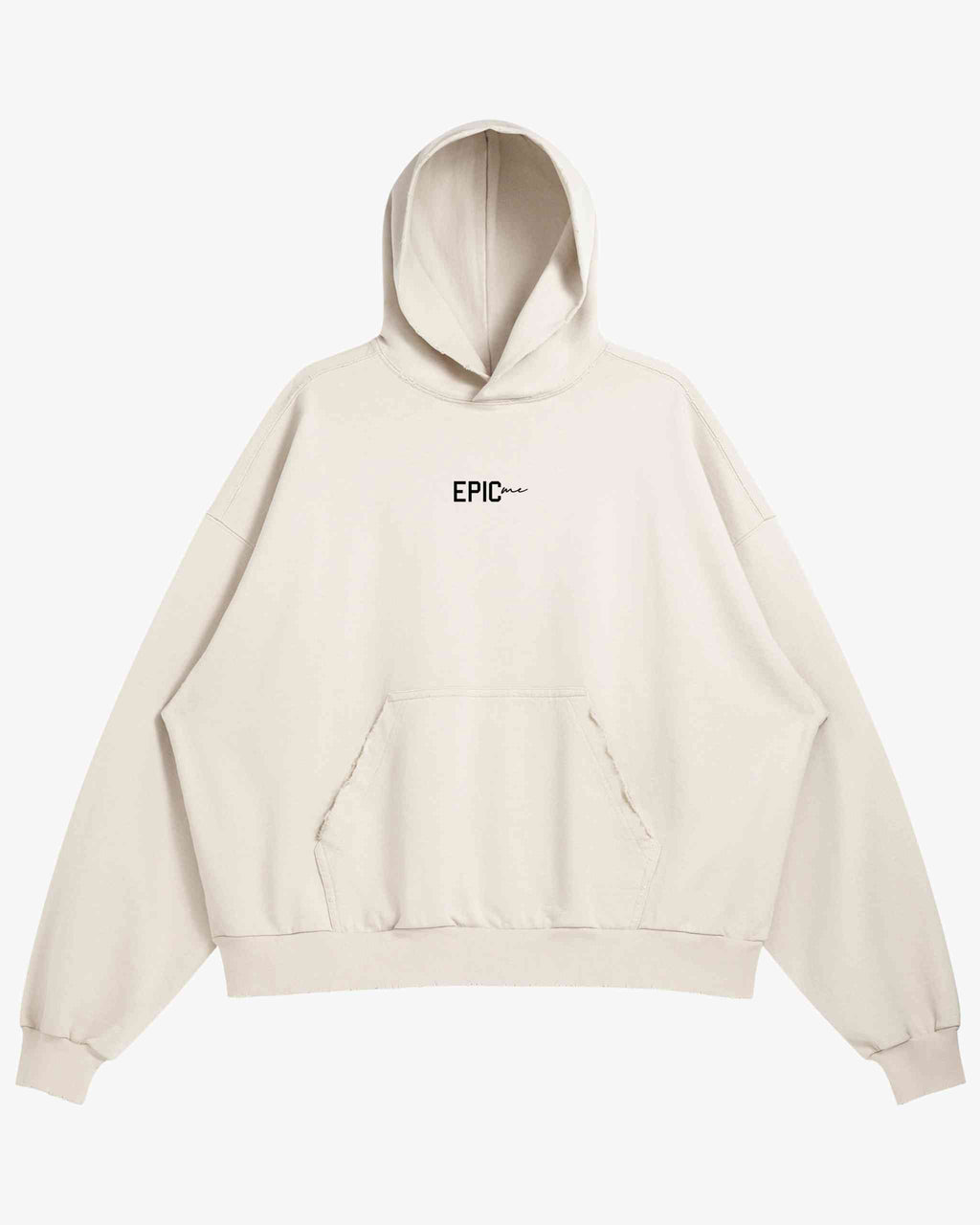 Sudadera con Capucha Cherryshing Always Cherishing Beige Boxy Fit