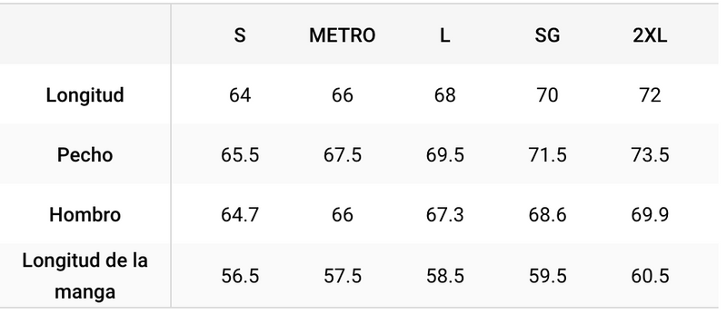 Size chart for Sudadera con capucha Cherryshing