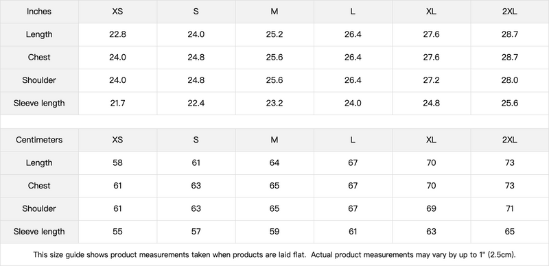 Size chart for Sudadera con Capucha Boxy Fit Efecto Lavado Epic me Azul Marino