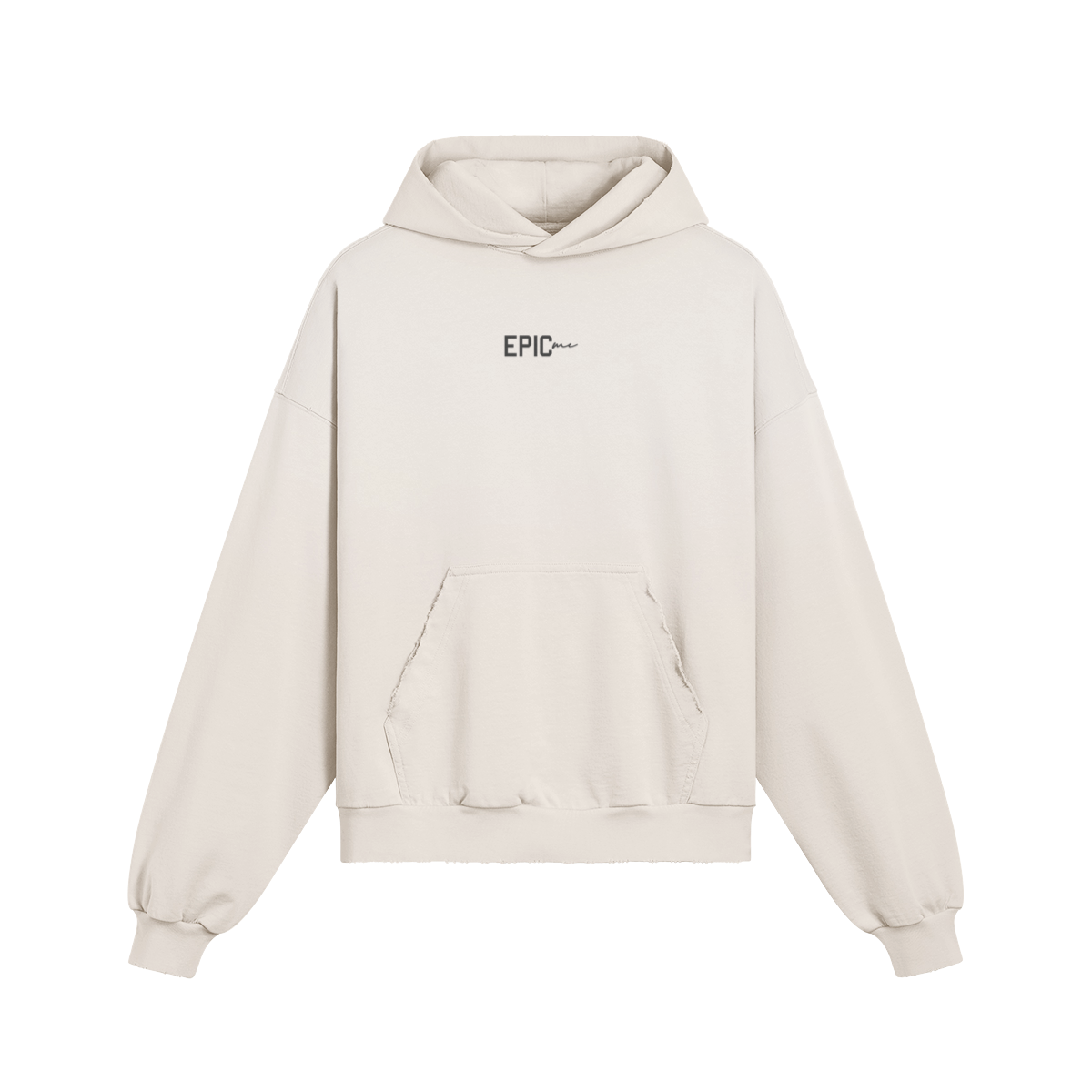 Sudadera oversize vintage Always Cherishing beige EPIC ME vista frontal sin modelo