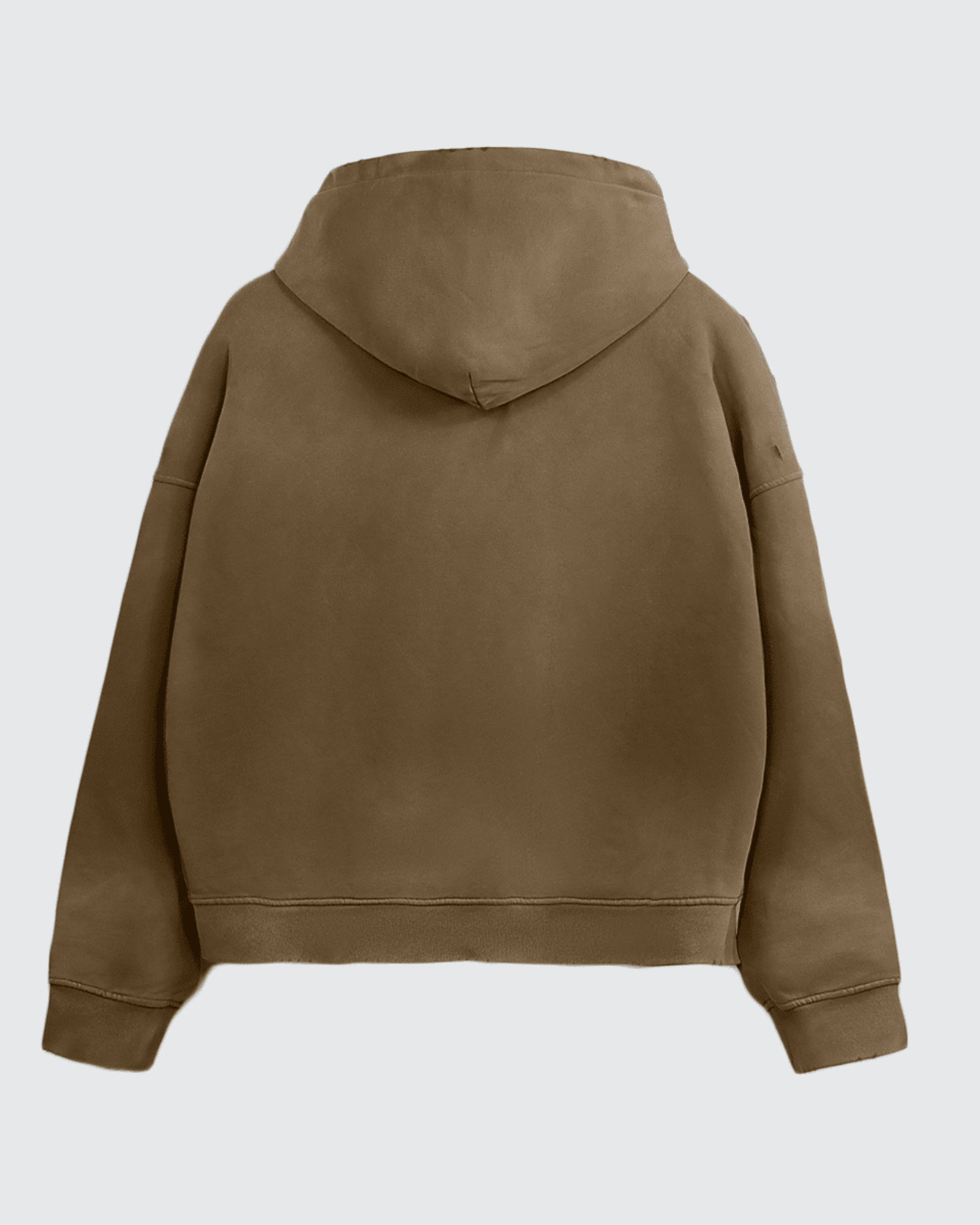 sudadera con capucha y cremallera marrón algodón 420 g/m² EPIC ME vista trasera