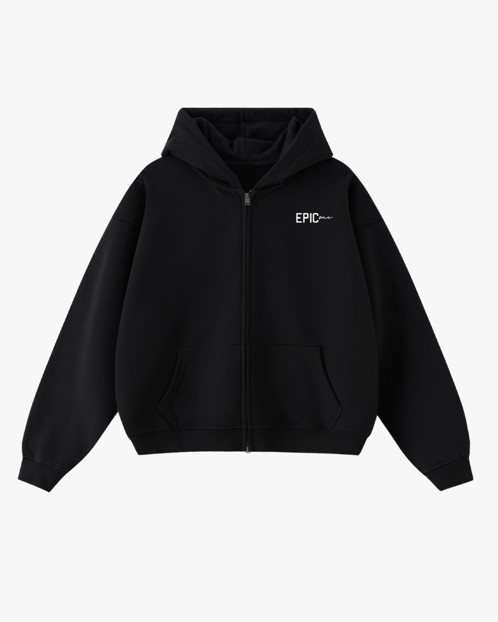 Sudadera con capucha Think Different Negra con logo EPIC ME en el pecho