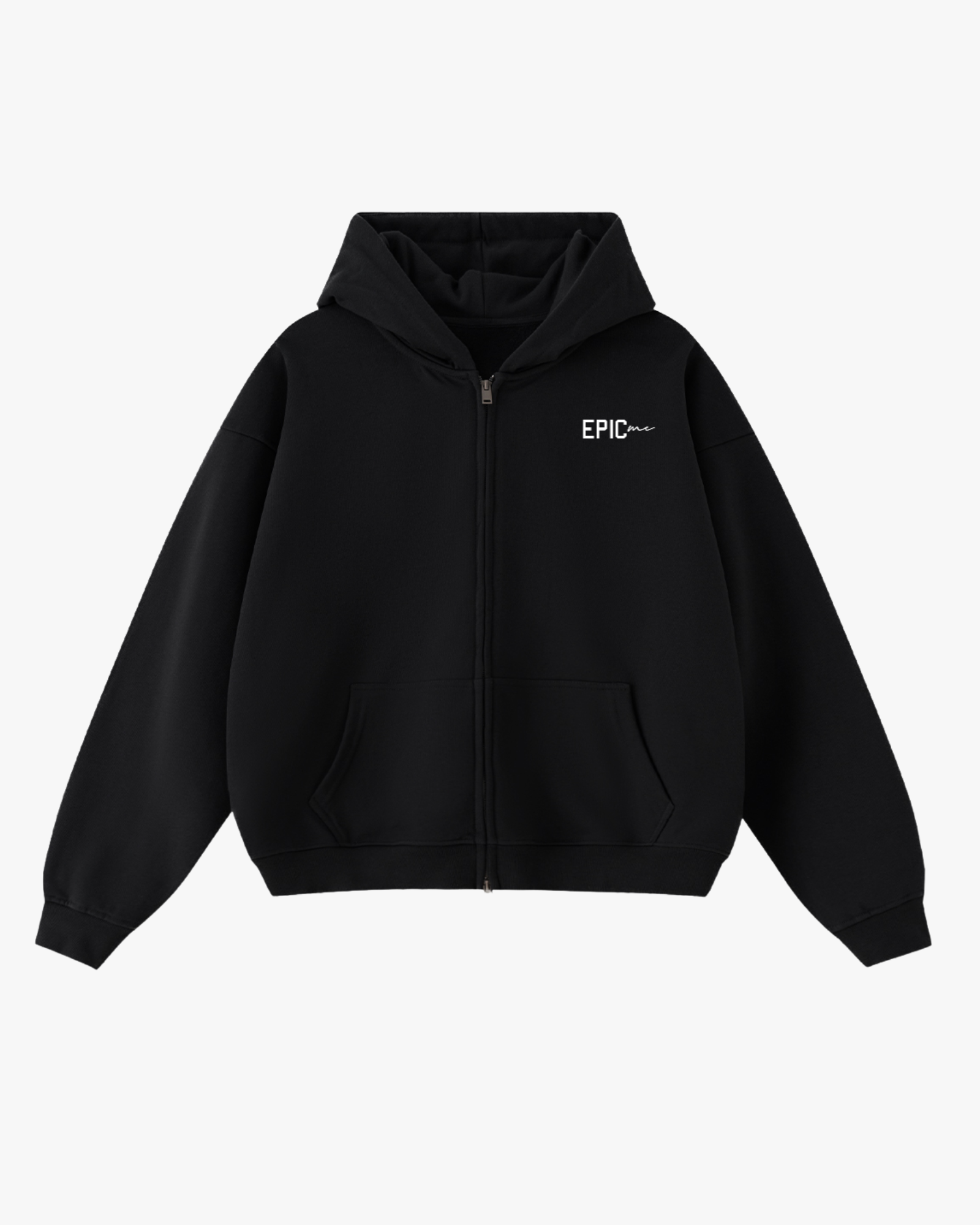 Sudadera con capucha Think Different Negra con logo EPIC ME en el pecho