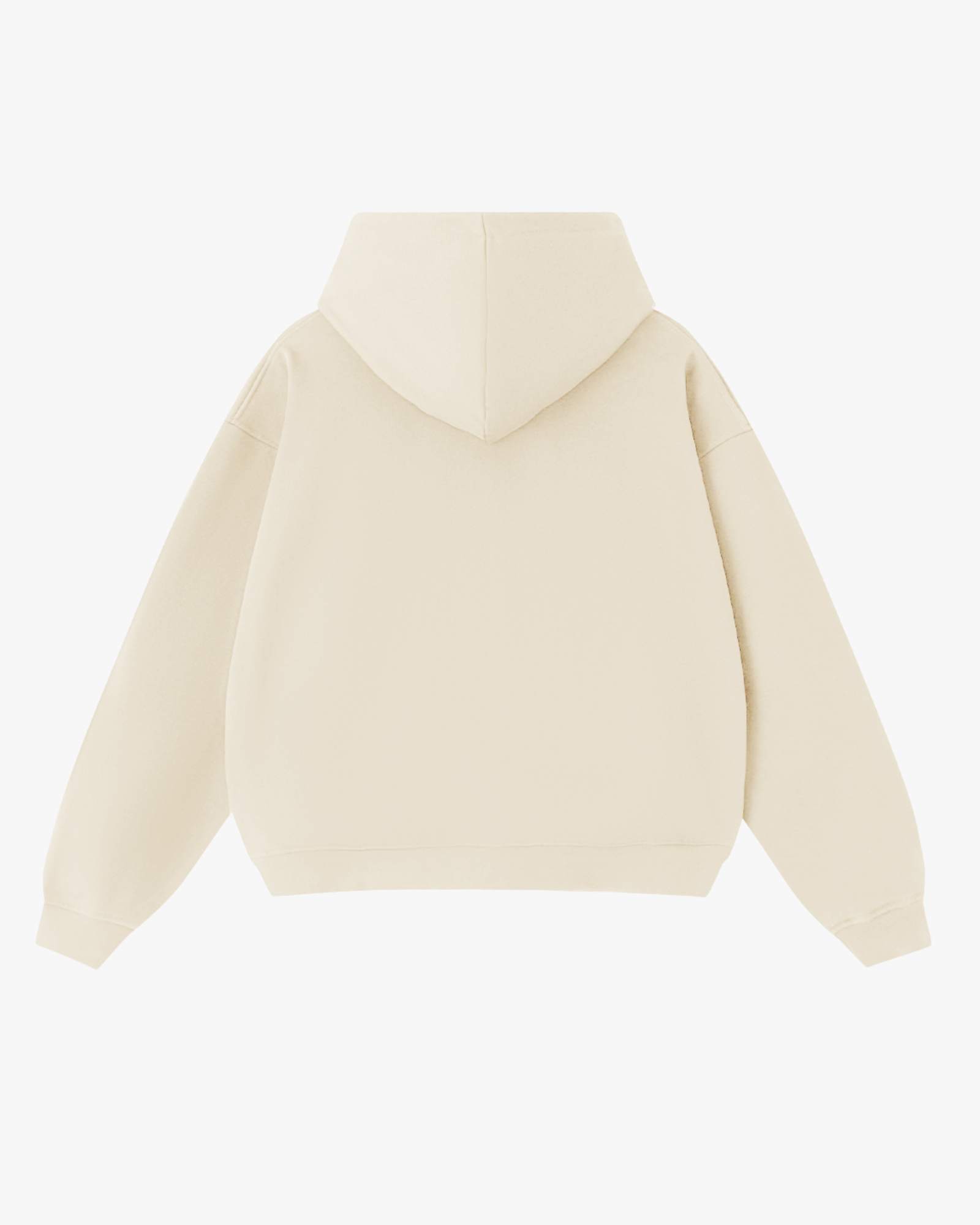 sudadera con capucha y cremallera bear epic me color crudo espalda