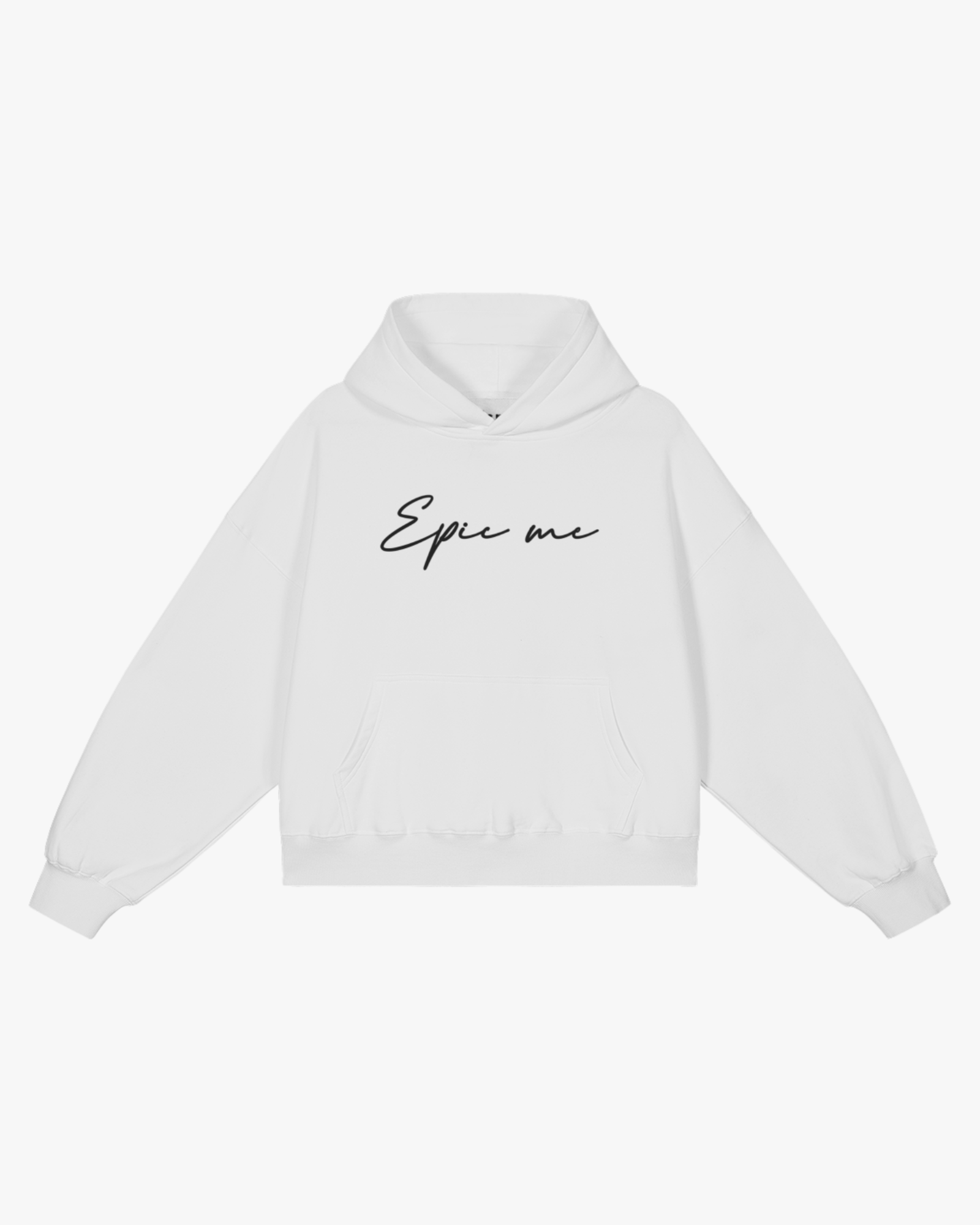 sudadera oversize con capucha blanca EPIC ME